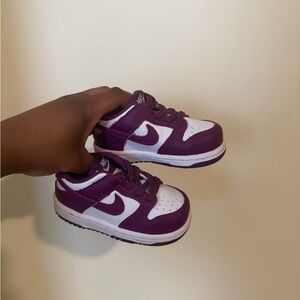 Nike Kids Purple and White Sneakers